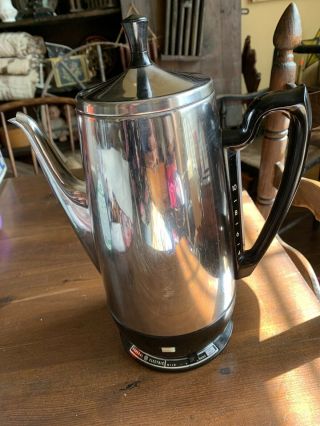 Vtg General Electric Ge Coffee Pot A1cm30 Percolator Maker 12 - Cup