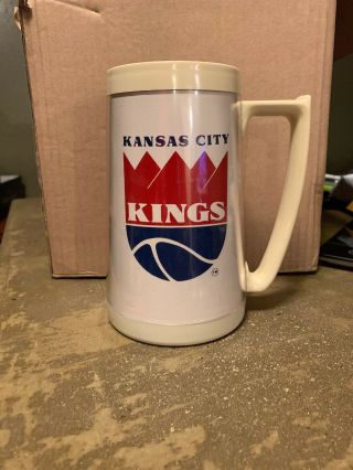 Vtg 1970s Kansas City Kings Nba Basketball Budweiser Bud Light Beer Mug Sga
