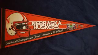 Nebraska Cornhuskers Pennant 2002 National Championship Game Rose Bowl Logo