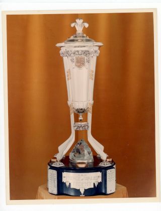 2 - 8 X 10 Glossy Photos Of Nhl Trophies By Unknown Photographer