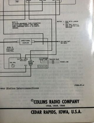 Vintage Collins Radio Company 312B - 4 Station Control Instruction 1960 HAM 2