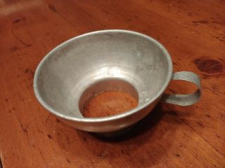 Vintage Wide Mouth Funnel For Canning Aluminum Lightweight 4 " Across