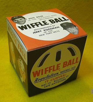 Pete Rose / Jerry Koosman Wiffle Ball Regulation Baseball Size