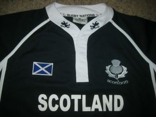 Scotland Rugby Nations Men ' s Jersey 3XL Team Vintage Navy Blue & White European 3