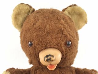 Ideal Toy Company Teddy Bear Rubber Face Starburst Eyes 1950s 2