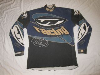 Vtg 90s Jt Racing Jersey L Made In Usa Concept Series No 6 Artcore Approved