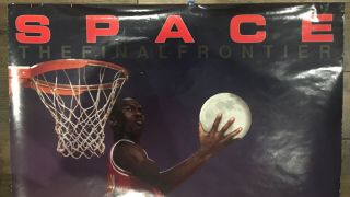 Vintage 1990 Michael Jordan - “SPACE” The Final Frontier poster 2