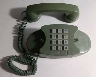 Vintage Green Touch Tone Princess Bell Desk Telephone 2702bmg