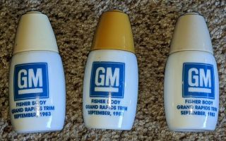 (6) Vintage General Motors GM Fisher Body Grand Rapids Trim 1983 Salt Shakers 3