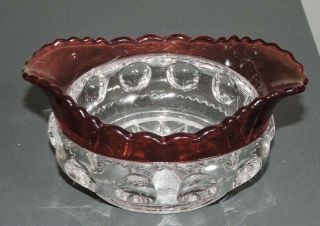 Vintage Kings Crown Ruby Flash Stained Berry Bowl