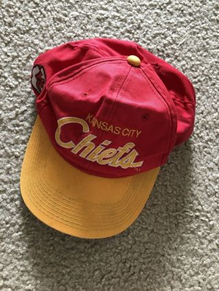 Vintage Kansas City Chiefs Snapback Hat Sports Specialities Nfl 1990s
