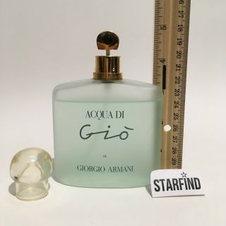 Vintage Giorgio Armani Acqua Di Gio 3.  4 Oz 100 Ml Eau De Toilette Natural Spray
