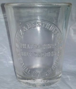 Antique Katz & Besthoff Pharmacists Orleans Measuring Glass Whitall Tatum