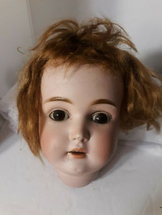 Vtg Antique J.  D.  Kestner Doll Mold 171 Head Bust Porcelian Glass Eyes