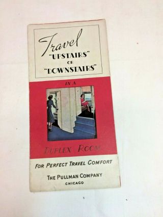 Vintage 1930s Pullman Train Travel Brochure W Prices Rooms Photos Illustrations