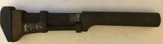 Vintage Pexto Made In Usa Railroad 15 " Adjustable Monkey Wrench 4