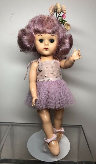 7” Vintage Virga Doll “purple Hair Ballerina” Ballet Lolly Pop All A