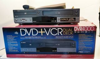 Go Video Dvr4000 4 Head Dvd Vcr Combo Vhs Player Recorder