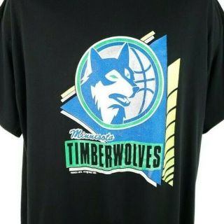 Minnesota Timberwolves T Shirt Vintage 80s 1989 Nba Basketball Made In Usa 2xl