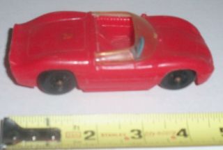 Vintage Proccessed Plastic Timmee 5 Inch Long Race Car W/right Hand Drive