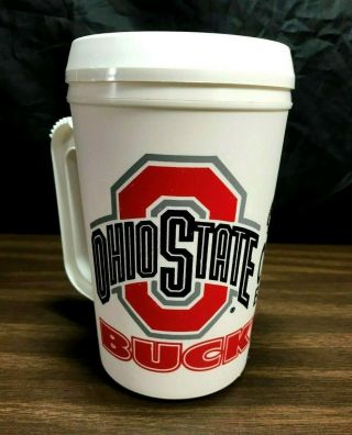 Vintage Ohio State Insulated Travel Mug 22oz Coffee Cup Sada Drink Water Usa Vgc