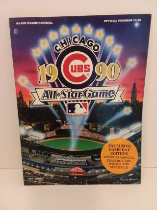 Chicago Cubs 1990 Program - All Star Game At Wrigley Field