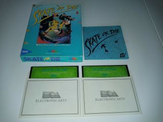 Skate Or Die Vintage Computer Game Ea Ibm 5.  25 " Floppy Disk