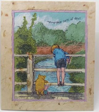 Vintage Hallmark Classic Pooh Postbound Scrapbook Memorable Sorts Of Days Album