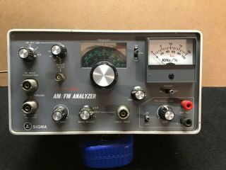 Vintage Sigma Am/fm Stereo Analyzer Model Af - 250l