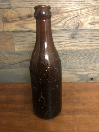 Jellico Tenn Vintage Amber Coca Cola Arrow Bottle Coke Tn Tennessee Antique