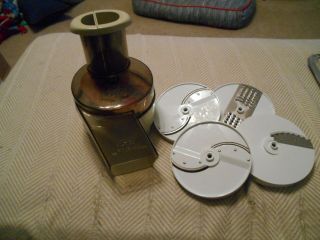 Vintage Oster Kitchen Center Food Processor And 4 Blades - Replacement Piece