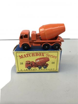 Vintage Lesney Matchbox Series Number 26 Cement Lorry With Box
