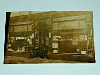 Vintage Rp Postcard C1900 Kendal Cumbria Shop Front T Wileman & Sons