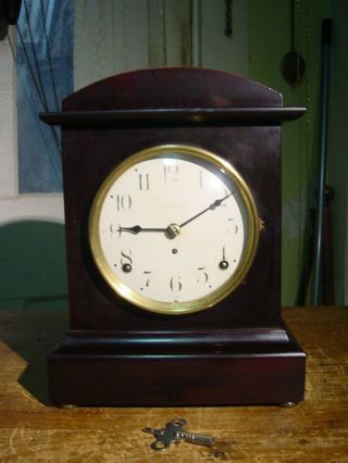 Antique Seth Thomas 1913 " Dana " No.  2 Mahogany Adamantine Shelf Clock