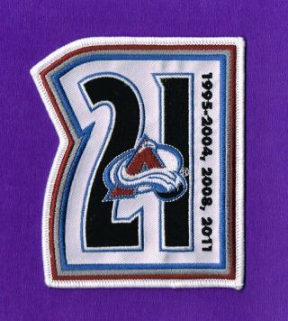 Colorado Avalanche Peter Forsberg 21 Retirement Game Nhl Patch