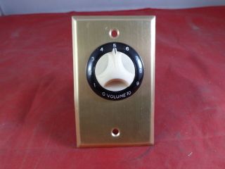 Vintage Gold Wall Mount Rotary Phone Volume Knob W/ Potentiometer -