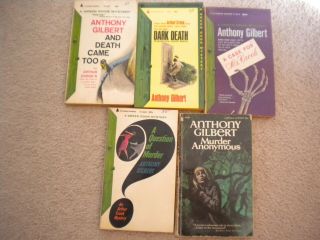 5 Vintage Anthony Gilbert Paperback Books
