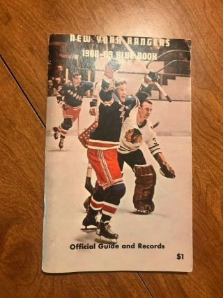 1968 - 69 York Rangers Blue Book - Official Guide And Records