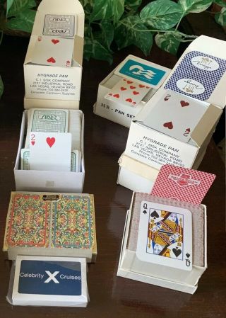Collectible Vintage Hygrade Pan Set Playing Cards Decks