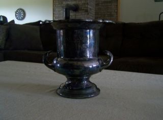 Vintage (1975) Dixie Classic (2nd Place) Vase Style Trophy W/heavy Silver Platin