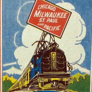 Vintage Chicago Milwaukee St Paul Pacific Electrified Railroad Gallatin Gateway