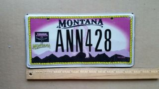 License Plate,  Montana,  Tough Enough To Wear Pink Ann 428 Annie Anne Ann Annette