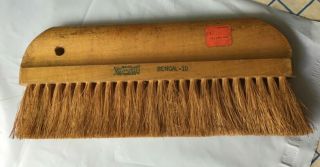 Vintage Wall Paper Brush Wooden Handle Quality Milwaukee Brushes Bengal 10