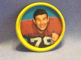 1963 Salada Tea Junket Football Coin Bob Toneff T Redskins 90
