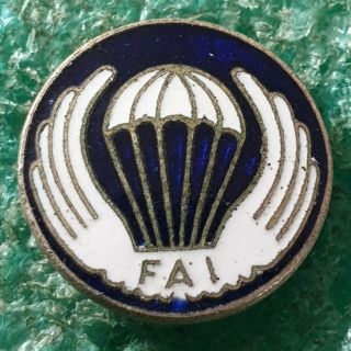 Fai - World Air Sports Federation - Polish Old Pin Badge Number