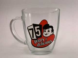 Vintage 75 Years Of Delicious Glass Mug Big Boy Restaurant