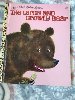 The Large And Growly Bear Vintage Children 