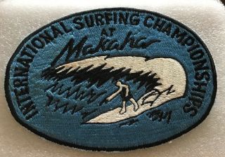 International Surfing Championship At Makaha Collectable Patch Oahu Hawaii