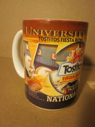 1998 Tostitos Fiesta Bowl Ceramic Mug National Champions Tennessee Florida State