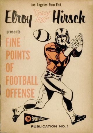 1957 - 59 Union Oil 76 Sports Club Booklet 01 Elroy " Crazylegs " Hirsch L.  A.  Rams